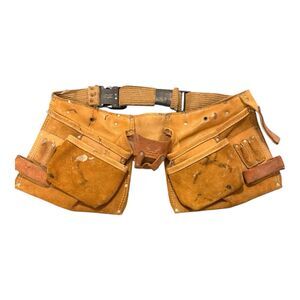 Tool Belt Made In USA Nicholas Work Gear Top Grain Cowhide #427 Vintage